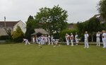 A friendly match at Swanage Bowling Club